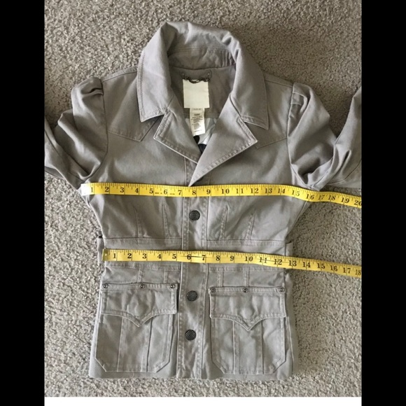 DIESEL Army Military FIELD SAFARI Jacket XS Classic 97% Cotton Denim pockets - Picture 4 of 12